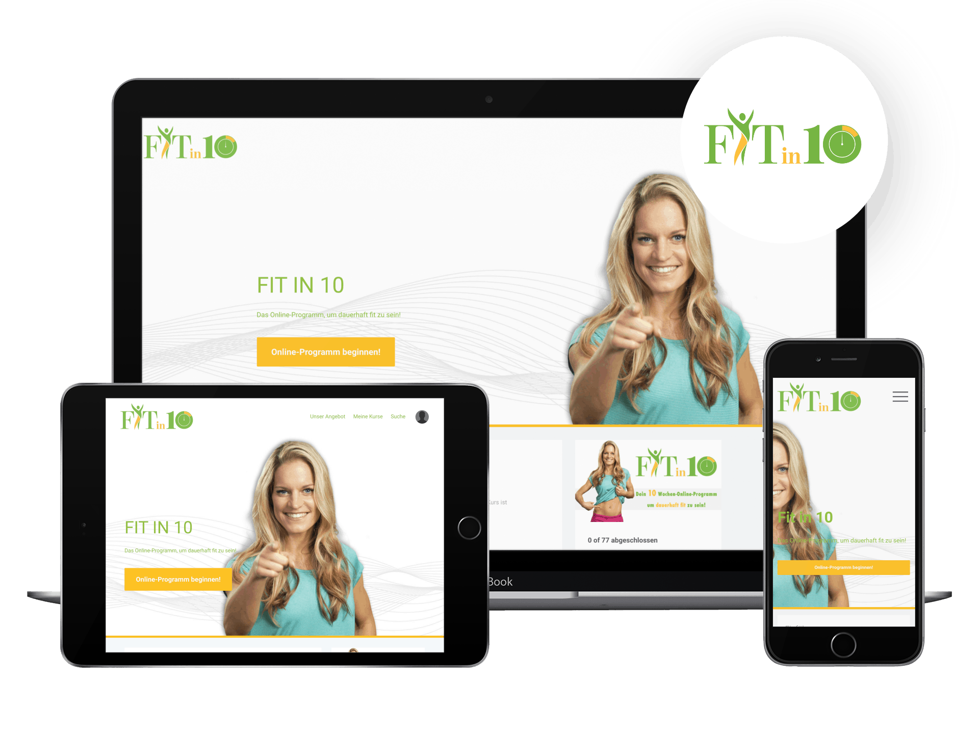 Happy and Fit - FI10 - Mockup mit Logo