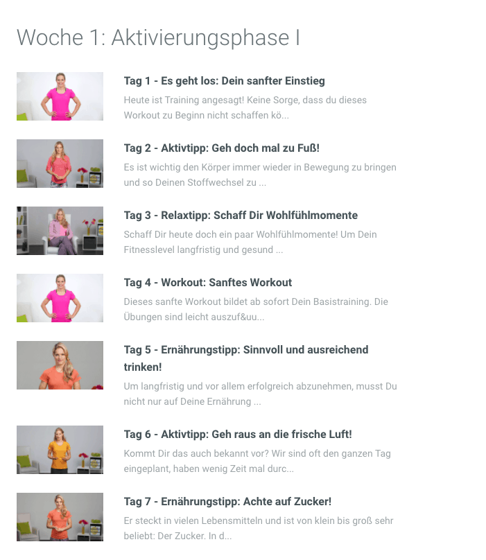 Happy and Fit - FI10 - Woche 1