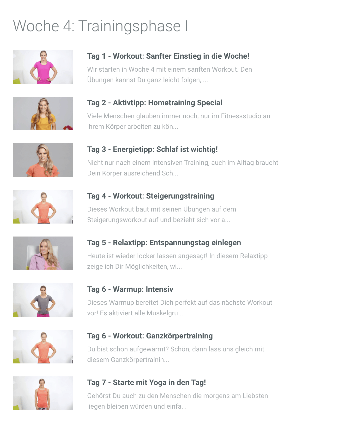Happy and Fit - FI10 - Woche 4