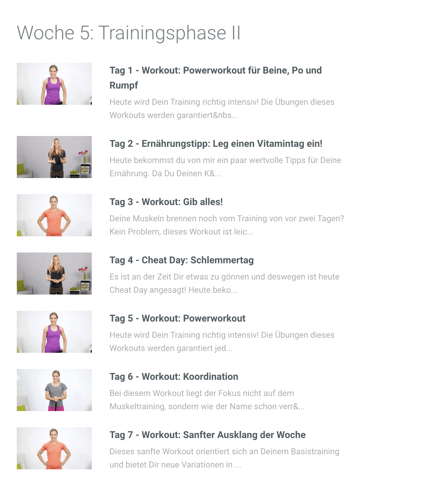 Happy and Fit - FI10 - Woche 5
