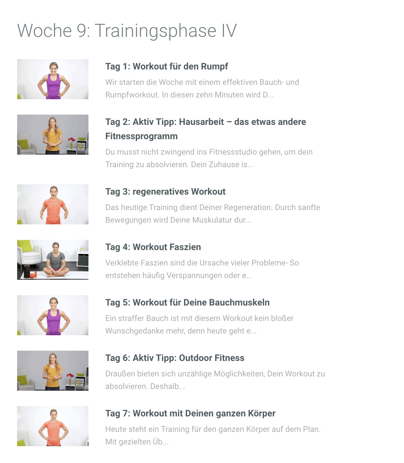 Happy and Fit - FI10 - Woche 9